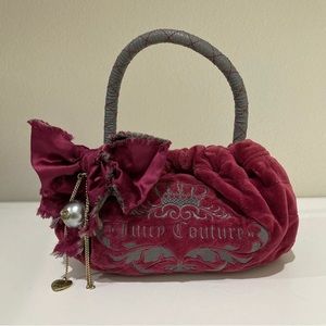 Maroon Velour Juicy Couture Purse